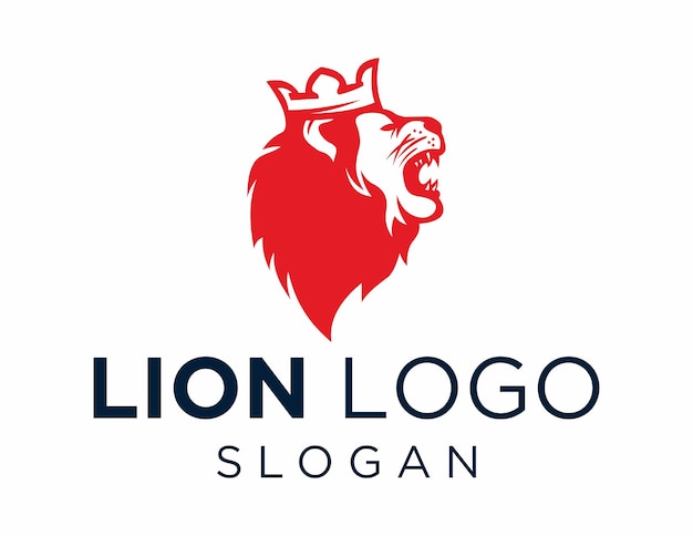 Vector lion logo design