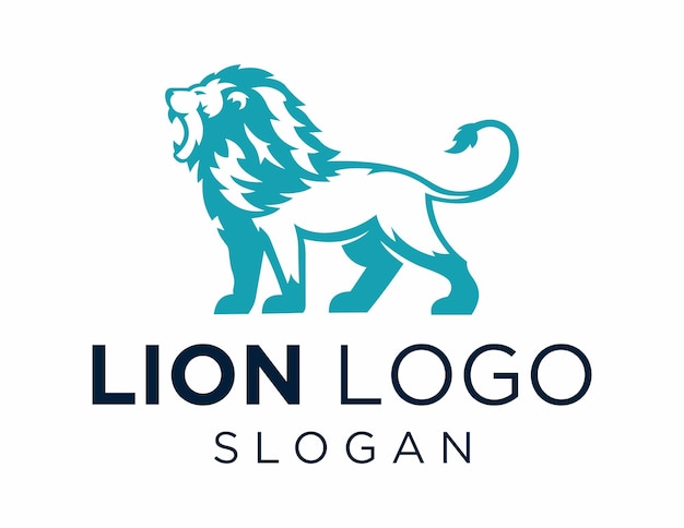 Vector lion logo design