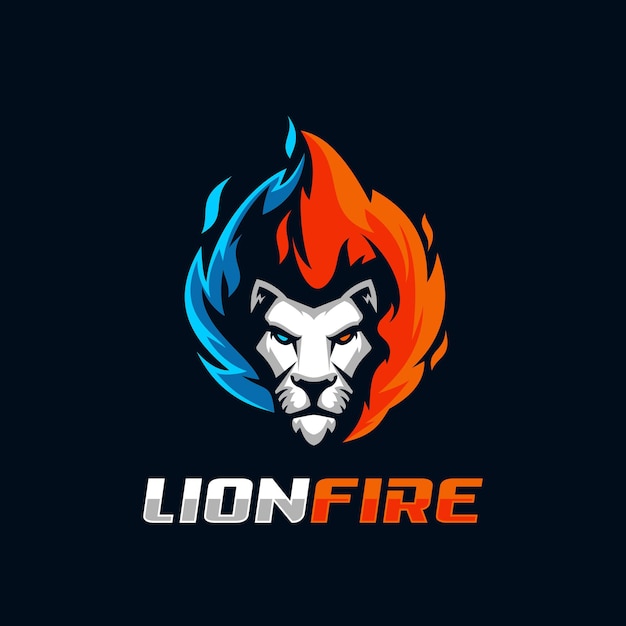 Vector lion logo esport