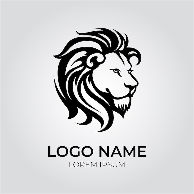 Lion Logo hoofd sjabloon