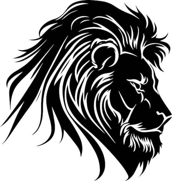 Lion Logo monochroom ontwerpstijl