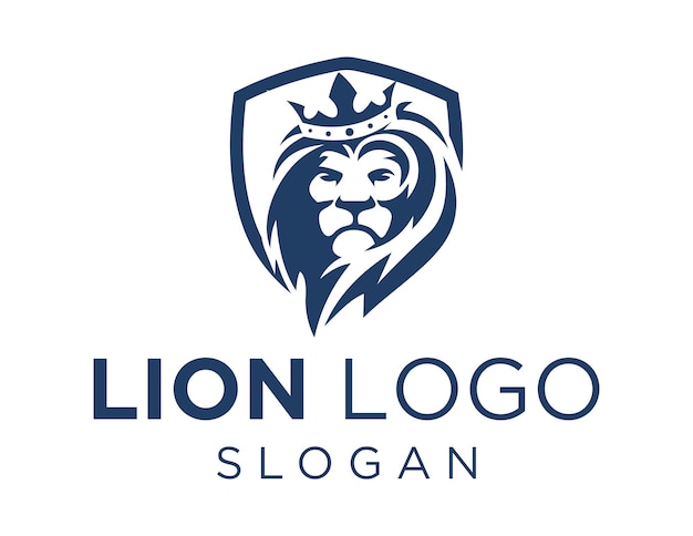 Lion-logo op een schild