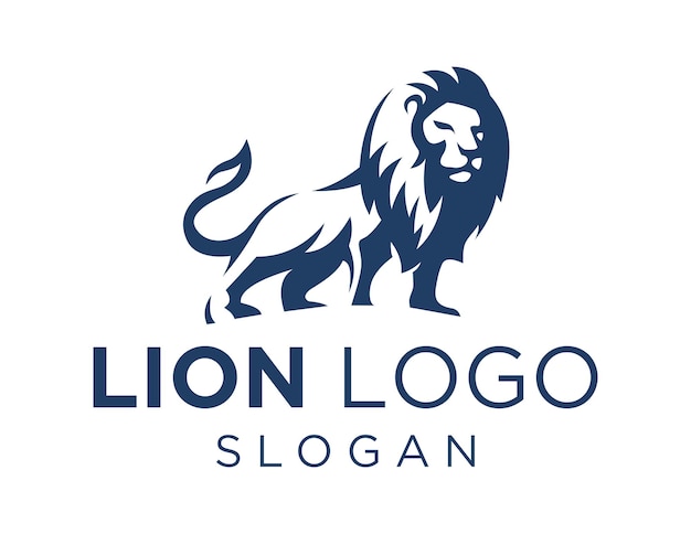 Lion-logo op een witte achtergrond