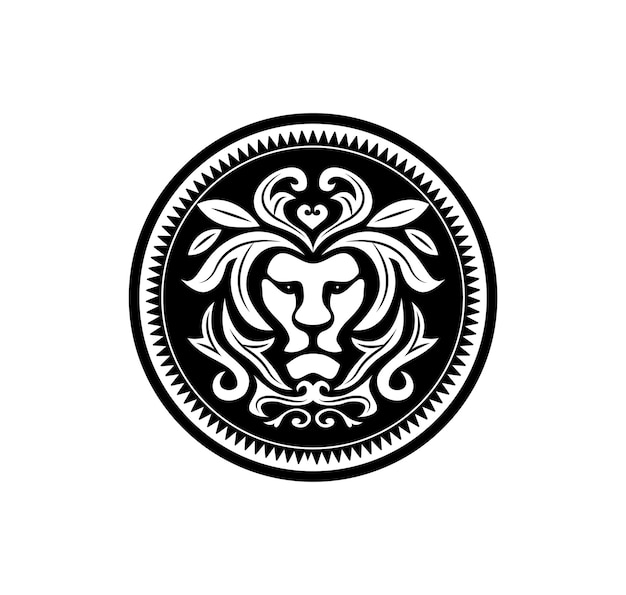 Vector lion logo royal king animal vector illustration icon