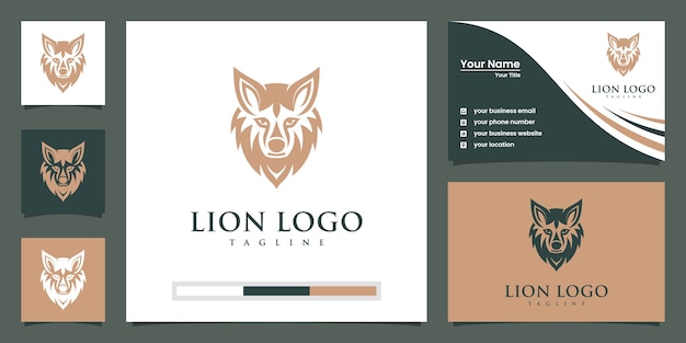 Vector lion logo sjabloon