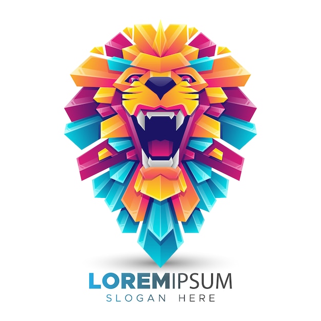 Vector lion logo sjabloon