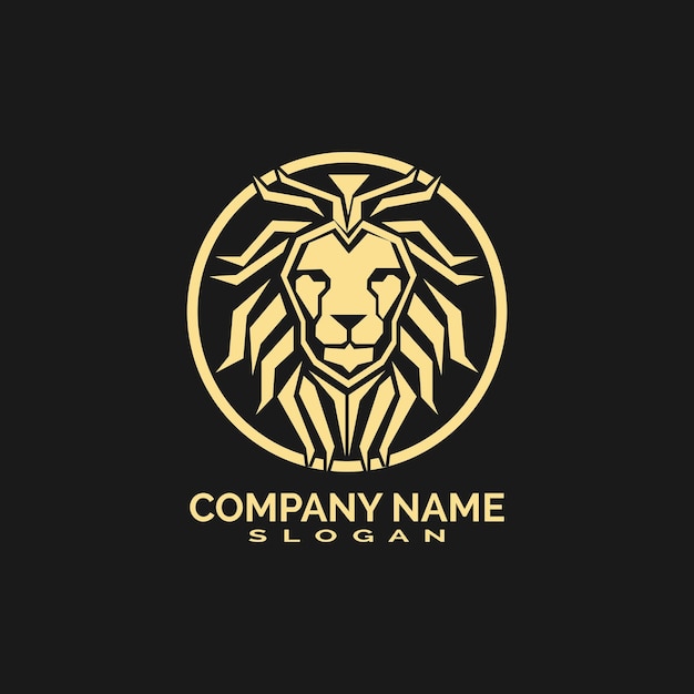 Lion logo template vector icon illustration design