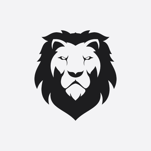 lion logo template vector icon