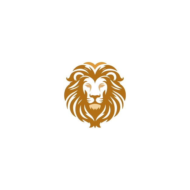 Vector lion logo template vector