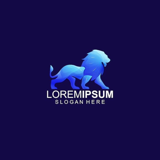 Vector lion logo template