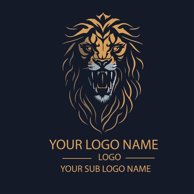 Lion-logo voorkant veelkleurig