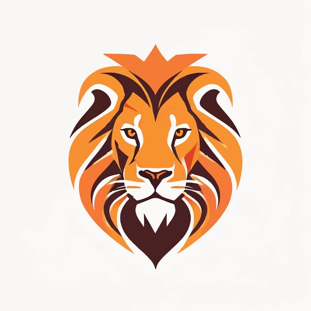 lion logo on a white background