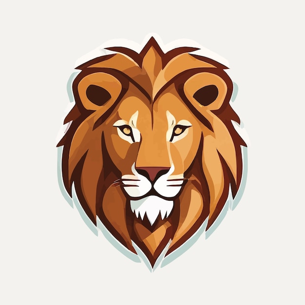 Логотип льва на белом фоне