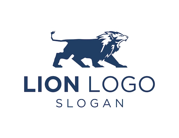 Lion logo on a white background