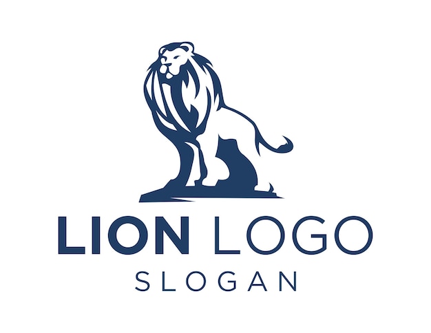 Lion logo on a white background