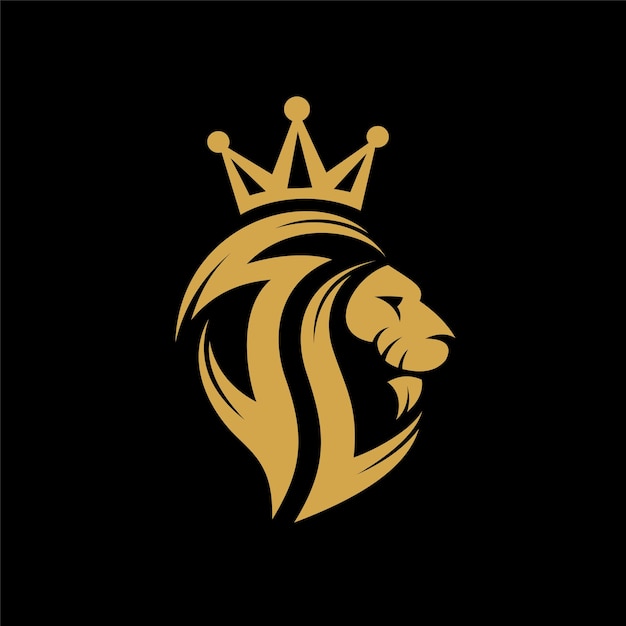 lion logo with letter SL concept