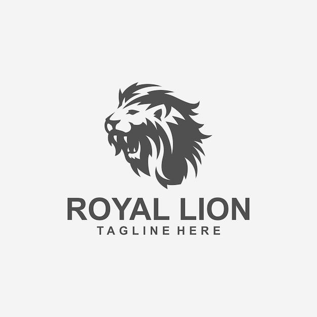 Lion-logoontwerp met vectorbestand