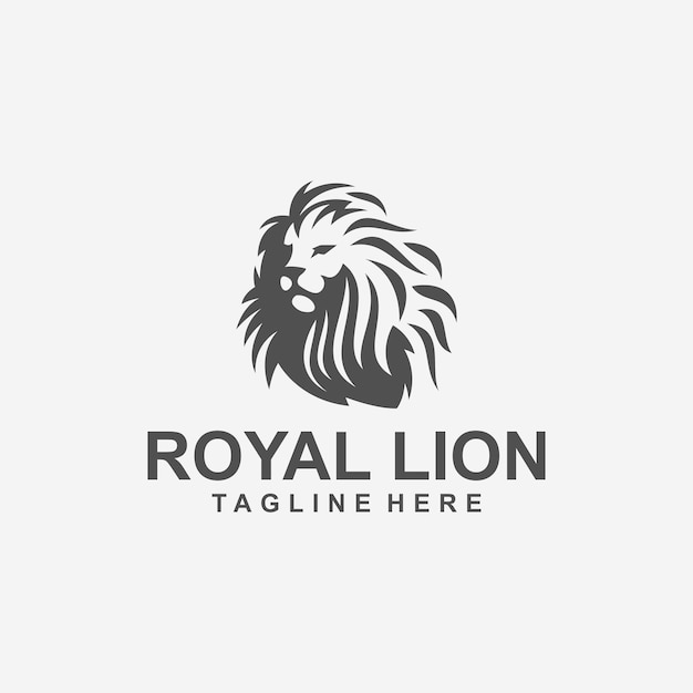 Lion-logoontwerp met vectorbestand