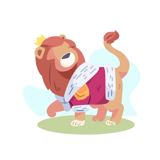 lion lord of the jungle animal illustration