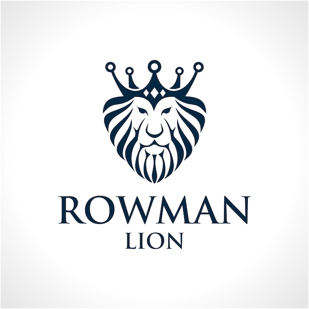 lion luxury logo design icon template