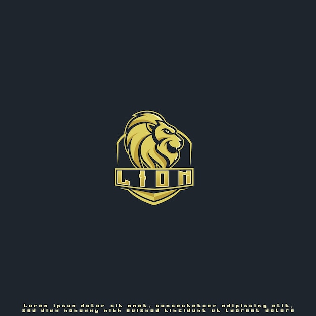 Vettore leone mascotte miglior logo design buon uso per azienda simbolo icona marchio e altro ancora