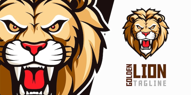 Premium Vector  Lion pirates esport mascot logo design