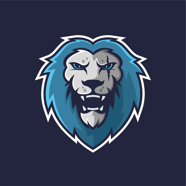 Lion mascot logo