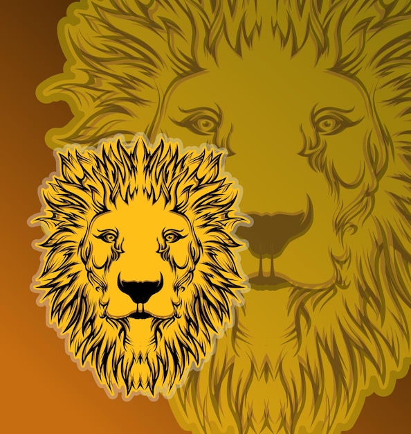 lion mascot logo