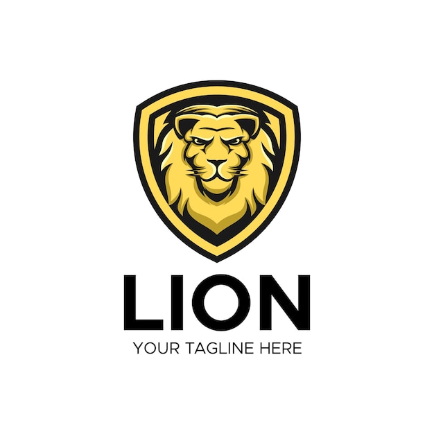 Lion mascot logo