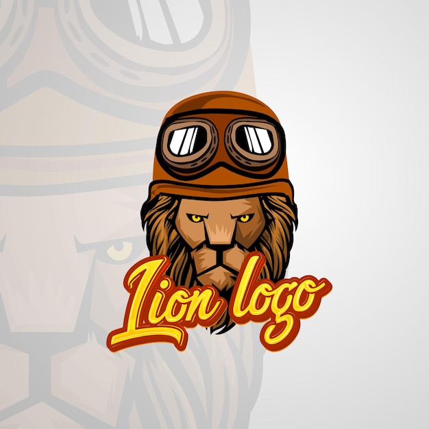 Vector lion mascot logo