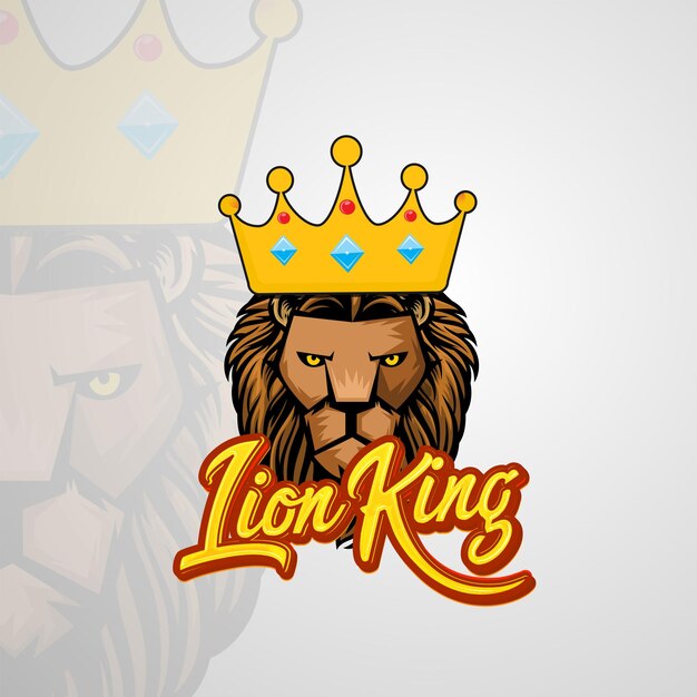 Vector lion mascot logo