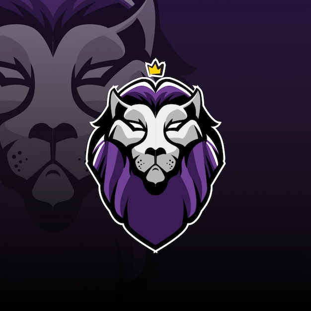 Lion mascotte logo