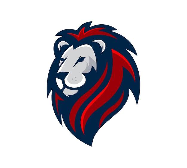 Lion mascotte symbolen. premium luxe merkidentiteit icoon. vector illustratie.