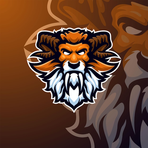 Leone masscot logo esport premium vector