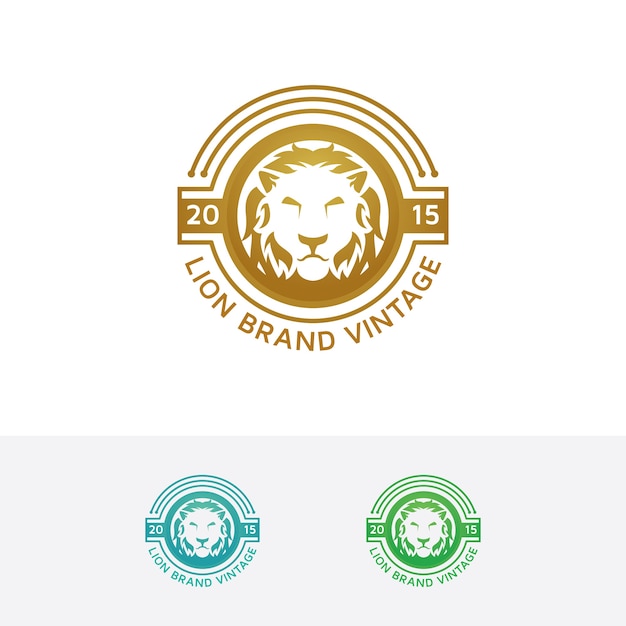 Lion merk vector logo sjabloon