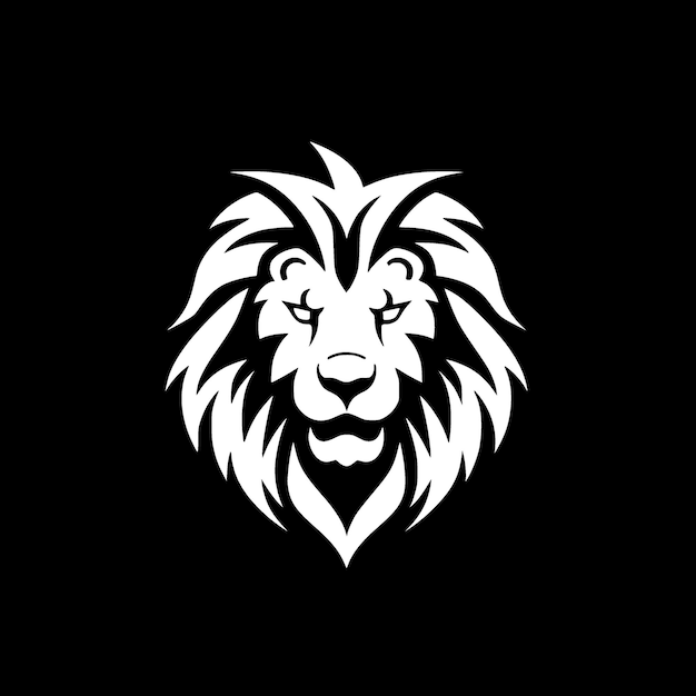 Lion Minimalist and Flat Logo Vector illustration