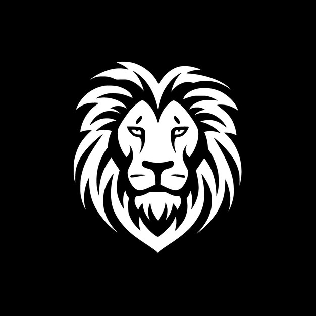 Lion Minimalist and Simple Silhouette Vector illustration