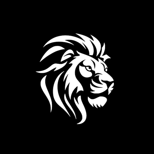 Lion Minimalist and Simple Silhouette Vector illustration