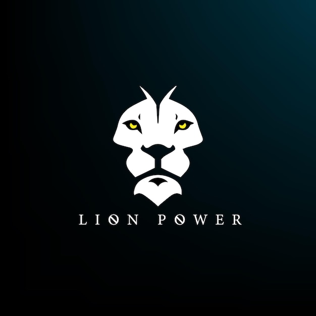 Vector lion modern minimalist logo design template for your business