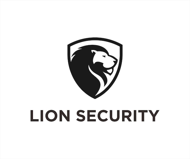 lion shield logo or lion icon