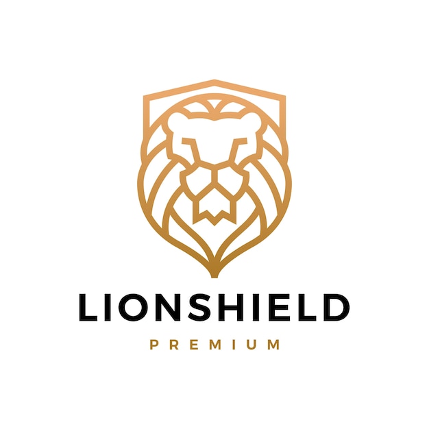 Lion shield logo