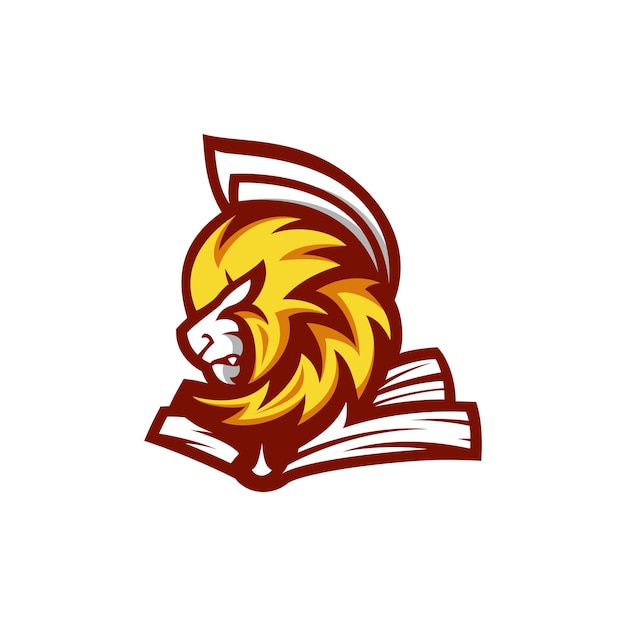 Lion Spartan Mascot Vector Logo Design