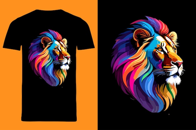 Lion tshirt design