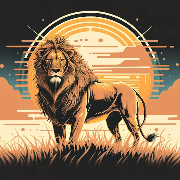 Vector lion vector illustrations