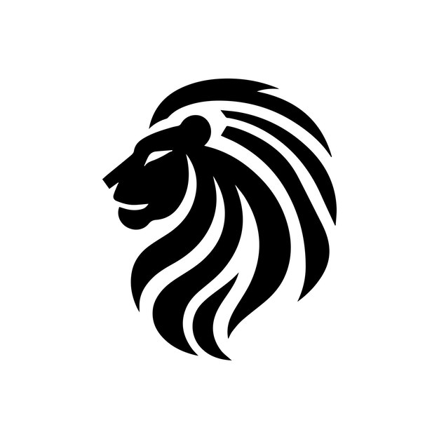 Vettore l'idea del logo lion vector