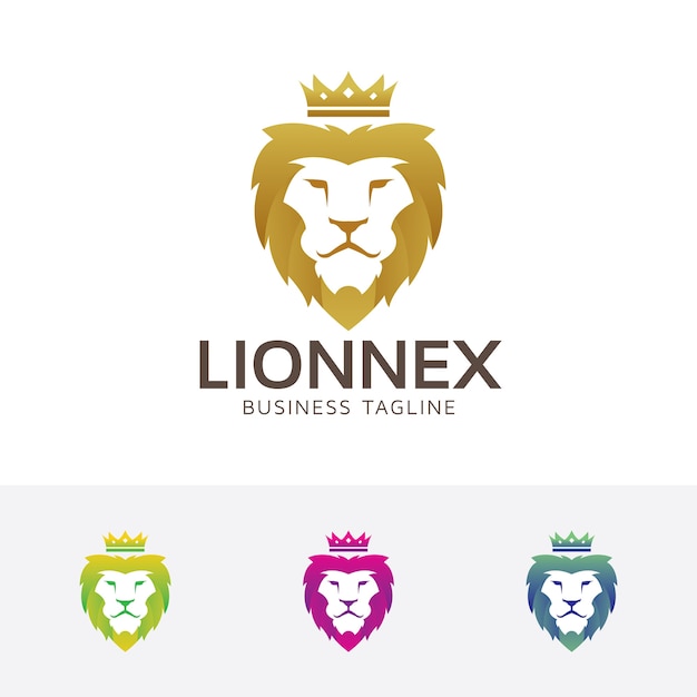 Вектор Шаблон для логотипа lion