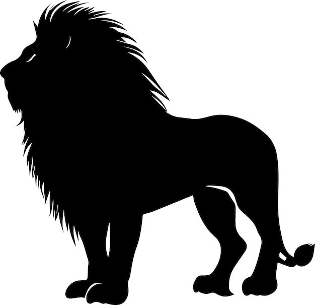 Lion vector silhouette 6