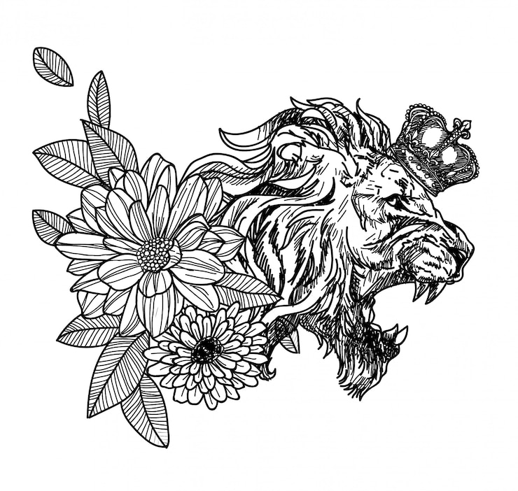 Vector lion