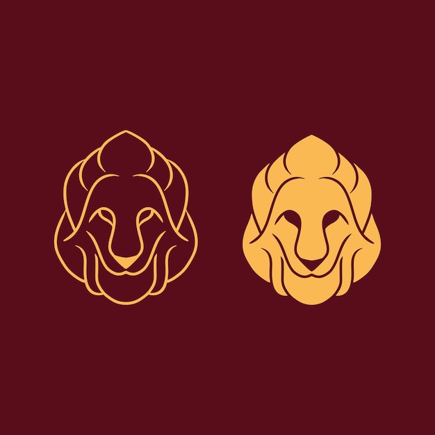 Lions head logo is suitable for esports team