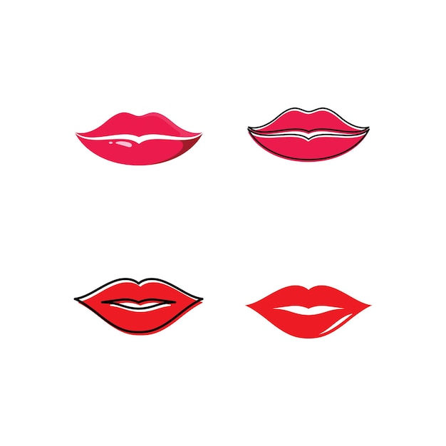 Lippen logo schoonheid, sexy lippen vector illustratie